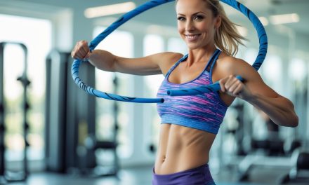 Effektiv træning med hulahopring med vægt til vægttab