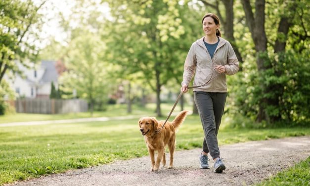Sådan gør du gåturen med hunden til en fast motionsvane